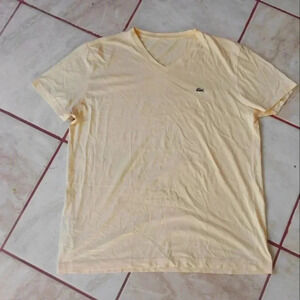 LACOSTE Men’s US Large (France 5) Regular Fit 100% Pima Cotton T-Shirt